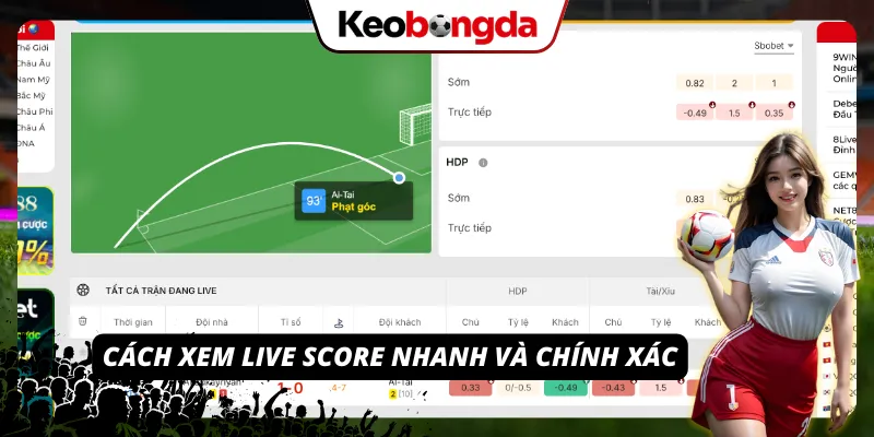 Live Score – Tỷ Số Bóng Đá Chuẩn Từng Giây Tại Kèo Bóng Đá Mẹo xem live score siêu nhanh và chuẩn xác